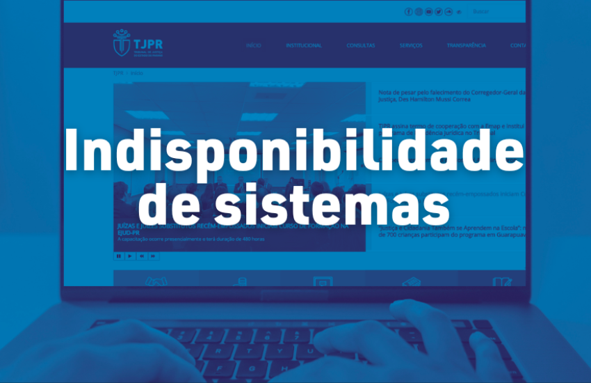 Site do TJPR será atualizado no dia 20 de junho